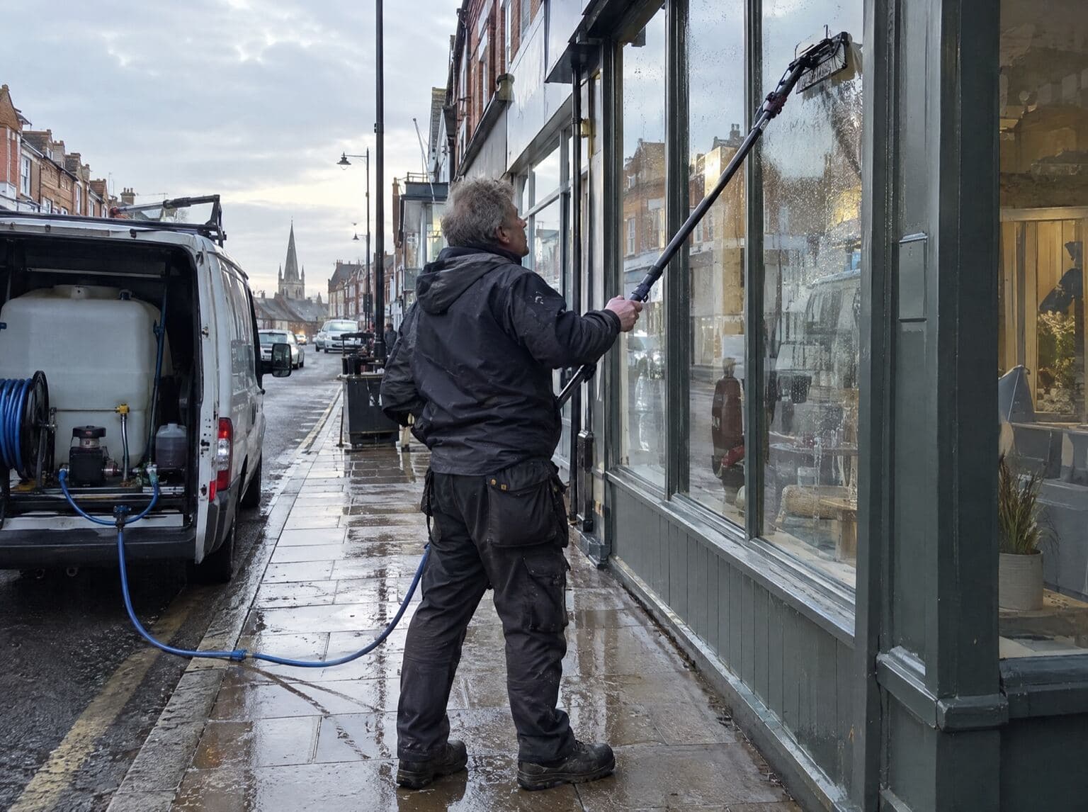 Illustrative cleaning trade photograph: Cleaning