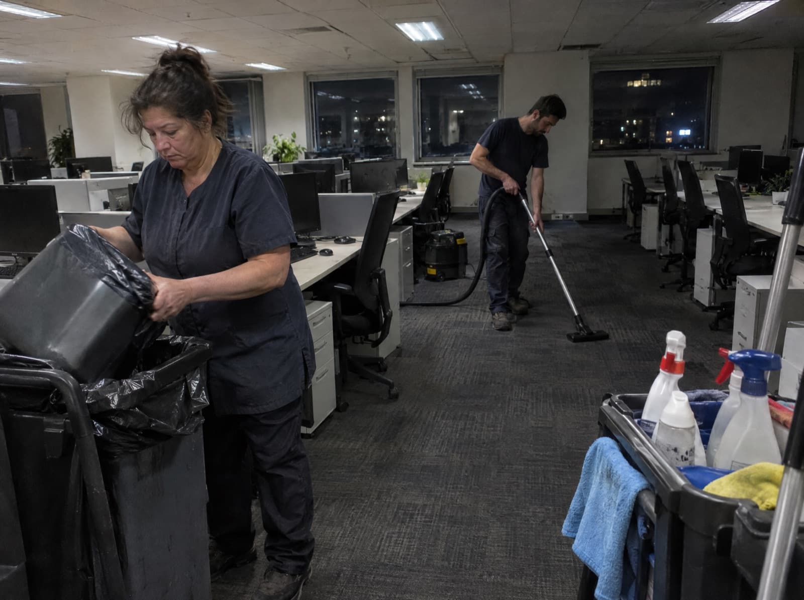 Illustrative cleaning trade photograph: Cleaning
