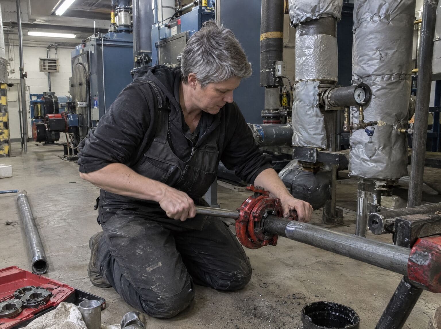 Illustrative plumbing trade photograph: Plumbing