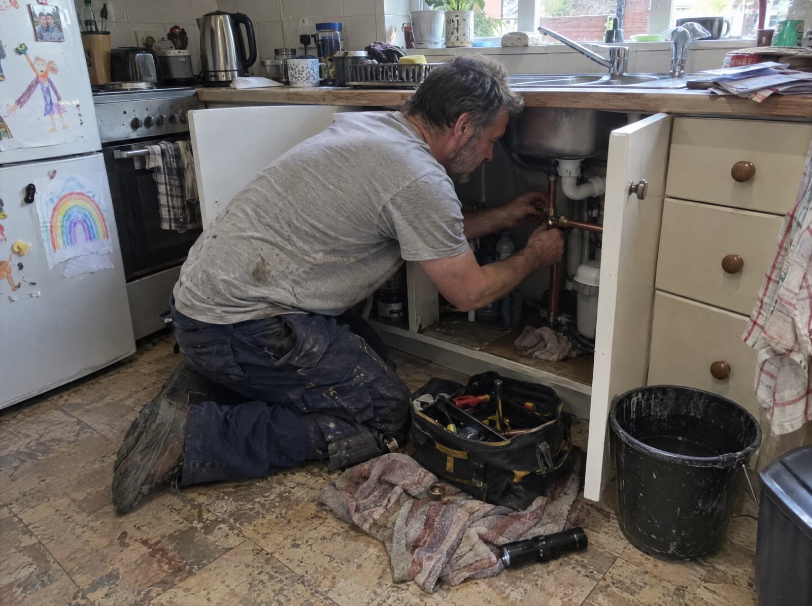 Illustrative plumbing trade photograph: Plumbing