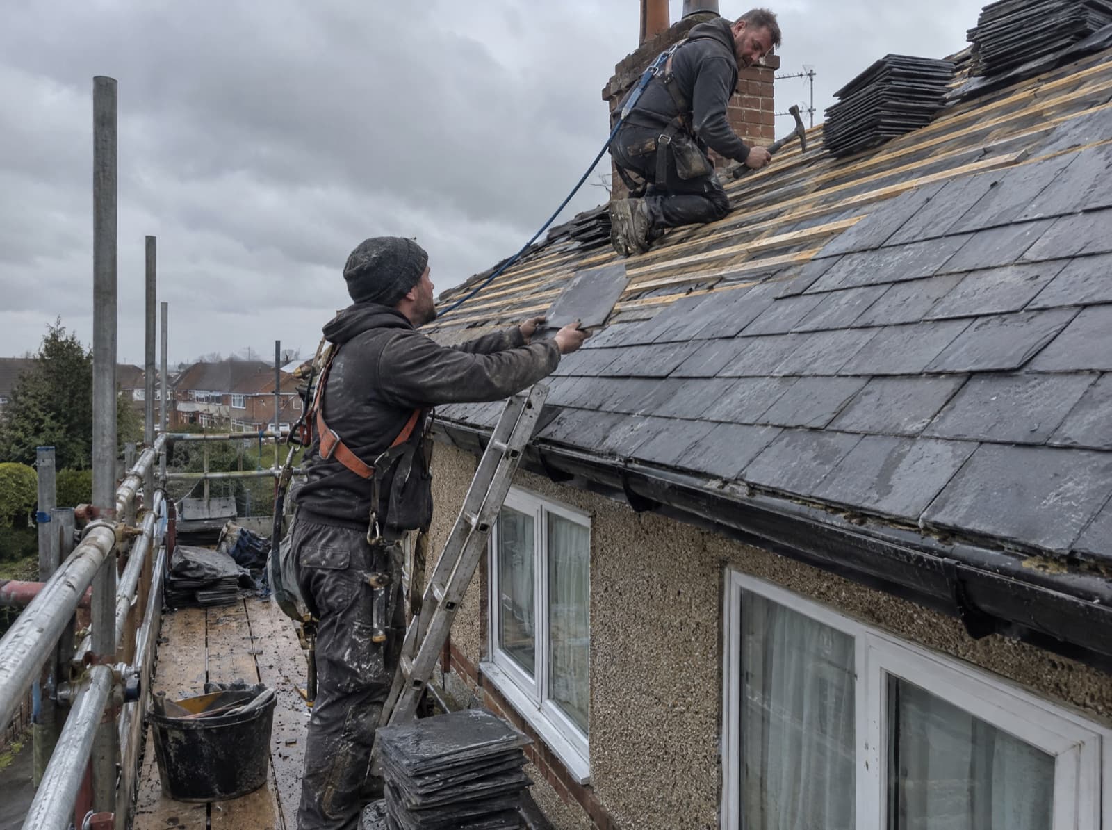 Illustrative roofing trade photograph: Roofing